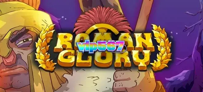 Interface do jogo de slot Roman Glory com temática romana